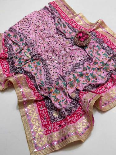 heavy mirror work shawl 