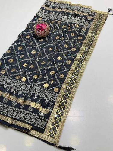 heavy mirror work shawl 
