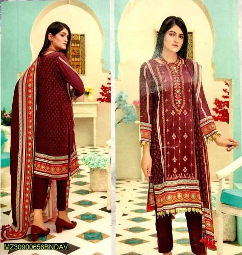 •  Fabric: Linen•  Shirt Front: Printed•  Back: Printed•  Trouser: Pla