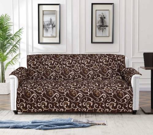 Printed sofa cover