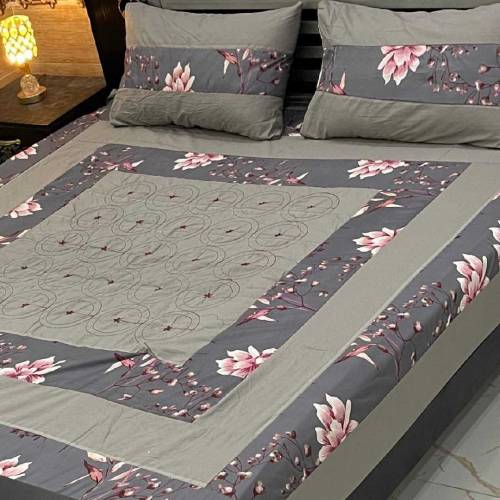 Embriodered 3pc*Patch Work Beddsheets*