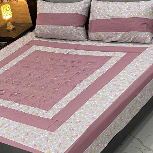 Embriodered 3pc*Patch Work Beddsheets*
