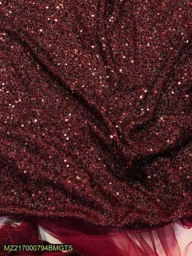 Fabric Shimmer Net unstitch Saree 🥻