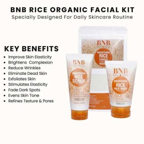 Bnb Whitening Rice Organic Glow KitBnb Whitening Rice Organic Glow Kit