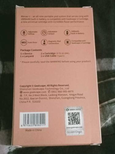 vape selling greek vape 2ml 1000mah orange U pod