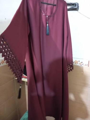 cutwork abaya bara gher 