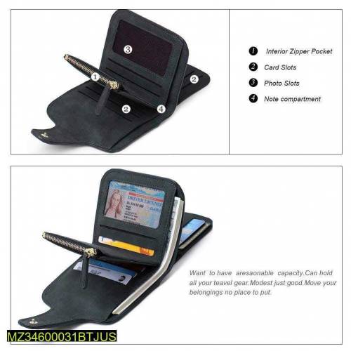 Men's Leather Textured Bifold Wallet For purchasing contact 0310543371