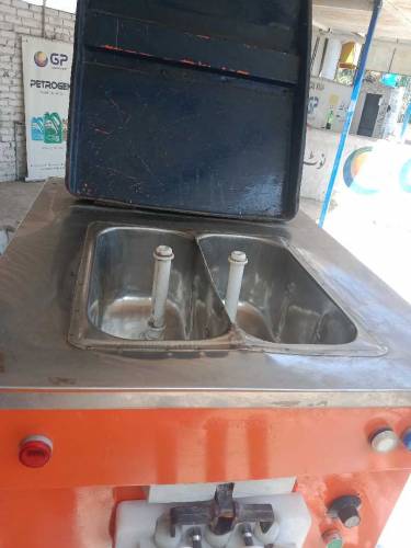 double flavour ice cream machine 