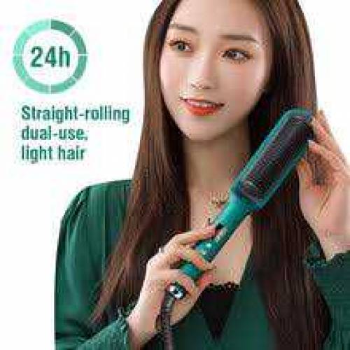 Hair Straightener Ceramic Heated Hair Brush