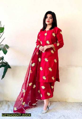 3 pcs katana stitched suit 