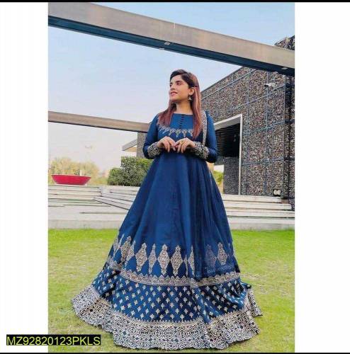 3 pcs women's stitched suit catan silk 
