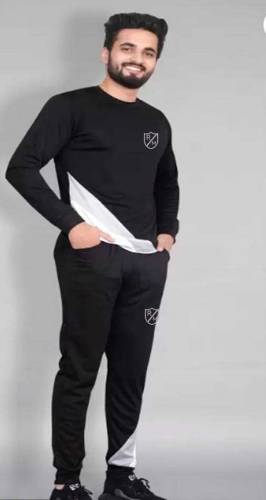 2pcs polyester printed tracksuit 