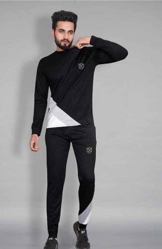2pcs polyester printed tracksuit 