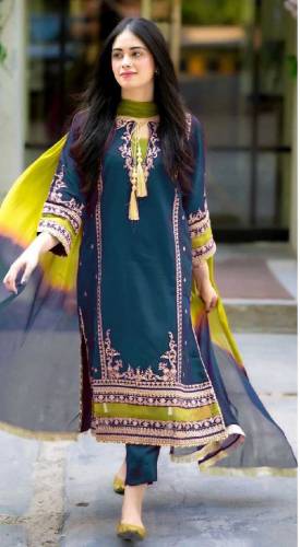 Omal 3pc embroidered suit