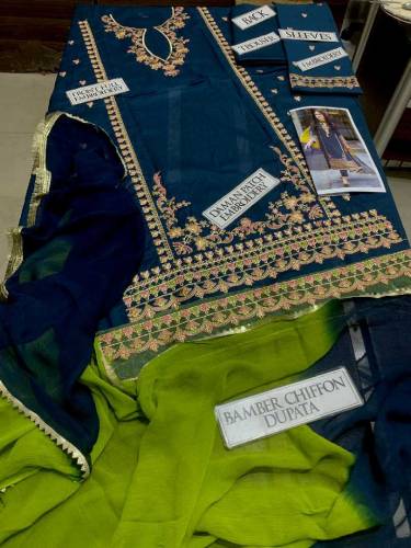 Omal 3pc embroidered suit