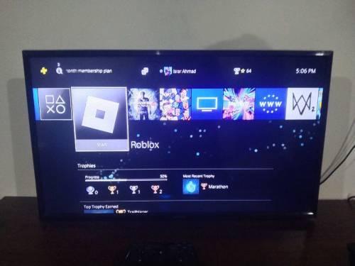 PS4 Slim 1TB with 4 games 