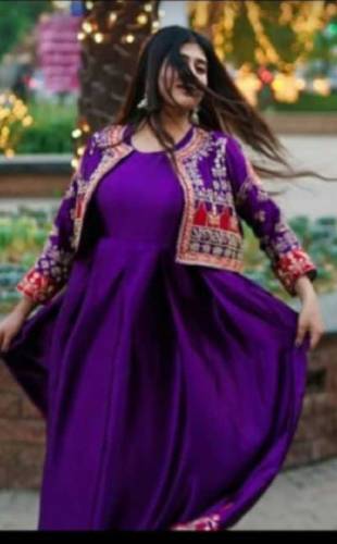 Embroidery Bunch Maxi With Emb Separate Koti 2Pcs