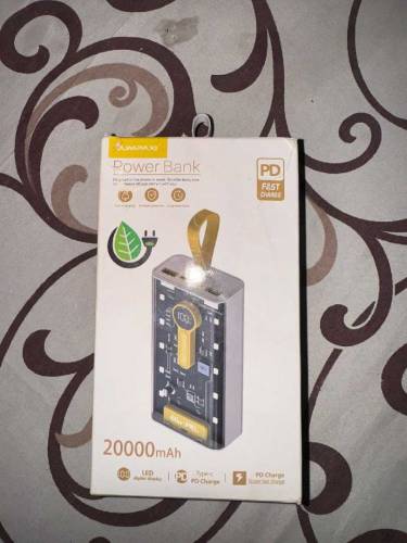 66W 20000mah callPOWER BANK WITH DUAL BATTERY FAST CHARGING WITH TORCH