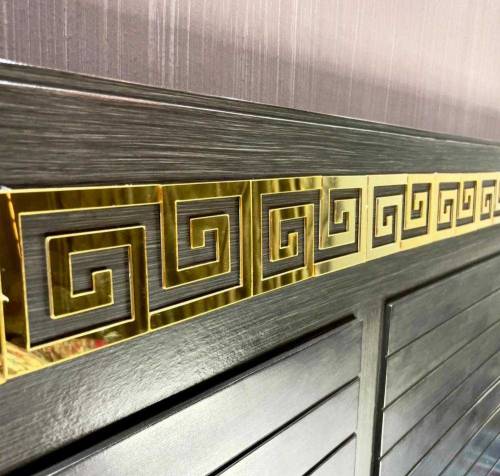 golden wall mirror, 6 pices