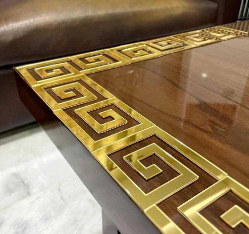 golden wall mirror, 6 pices