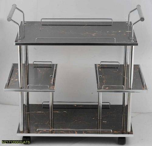 Wood And Iron Tea Trolley