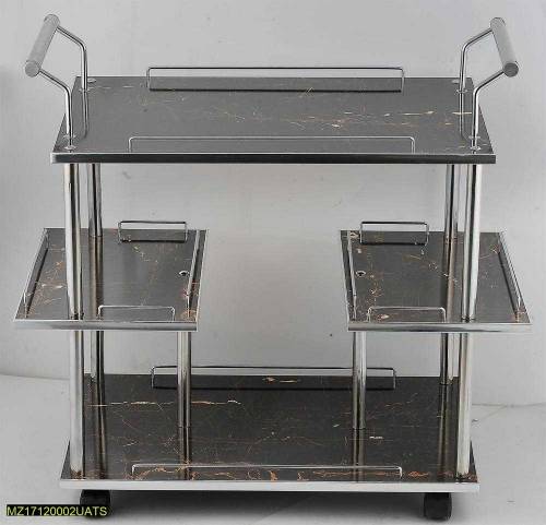 Wood And Iron Tea Trolley
