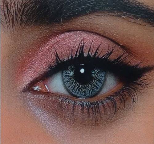 Gray Color Contact & Simple Lens