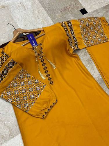 Embroidery Bunch Maxi With Emb Separate Koti 2Pcs