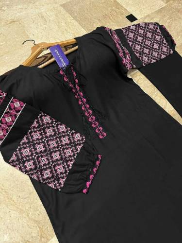 Embroidery Bunch Maxi With Emb Separate Koti 2Pcs