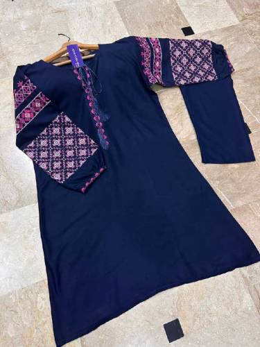 Embroidery Bunch Maxi With Emb Separate Koti 2Pcs