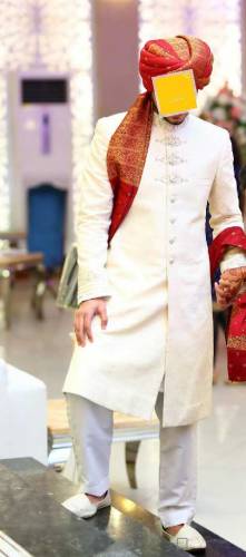 ORIGINAL JUNAID JAMSHED SHERWANI, KHULHA, KHUSSAY