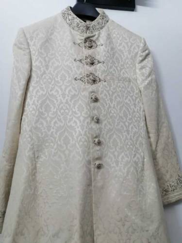 ORIGINAL JUNAID JAMSHED SHERWANI, KHULHA, KHUSSAY