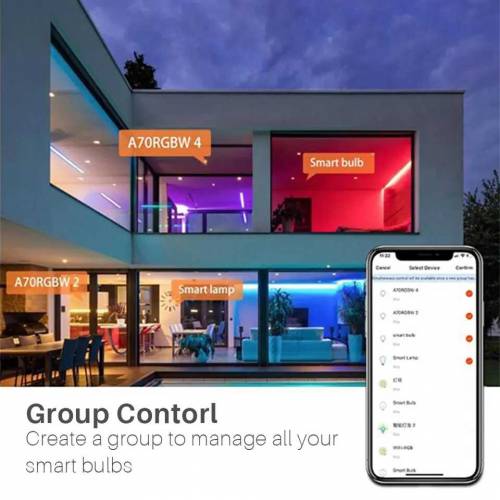 Bulbs content with mobile 