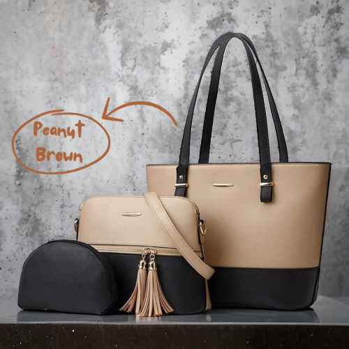 Women's Plain Leather Shoulder Bag