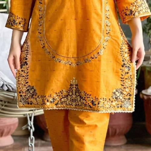 Unique colours for Summers** Front and Back embroidered plus cutwork .