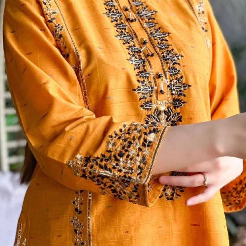 Unique colours for Summers** Front and Back embroidered plus cutwork .