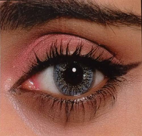 Blue Color Contact & Simple Lens 