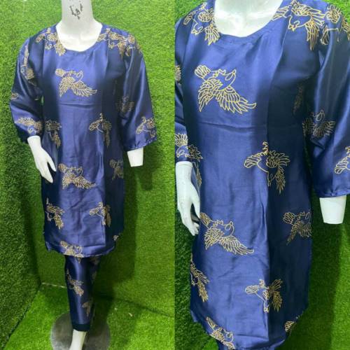 summer neck style  print 2pc*