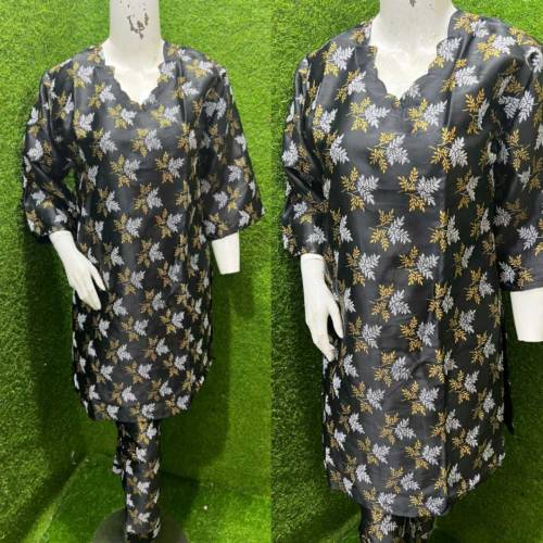 summer neck style  print 2pc*
