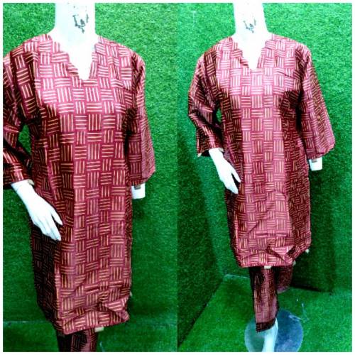 summer neck style  print 2pc*