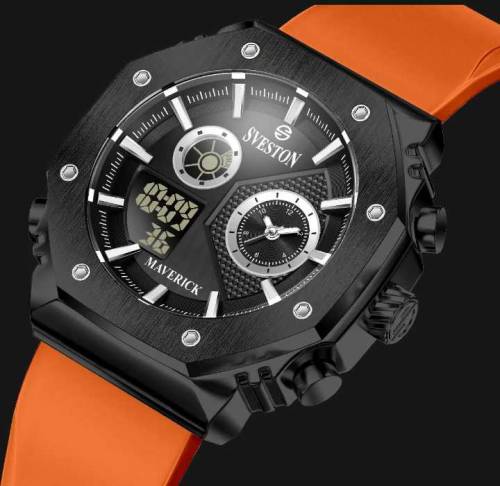 Sveston Maverick SV-8241-M-1 is a Rubber Wrist Watch For Men