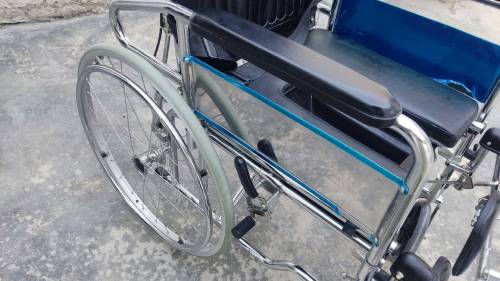 Wheelchair With Cushion & Commode With Adjustable Back & Leg Restty