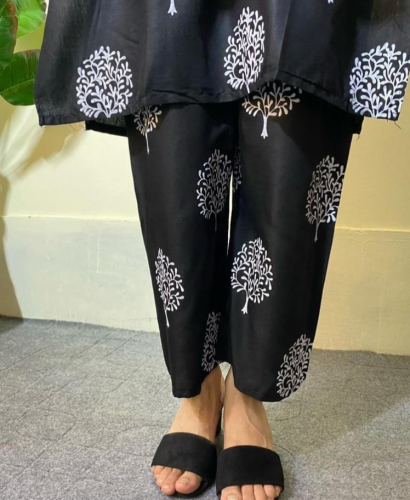 2Pcs Women's Stitched Linen Printed Suit 