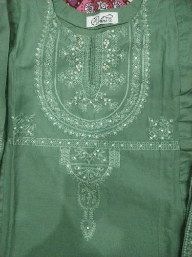 2 PCs stitched embroided suit 