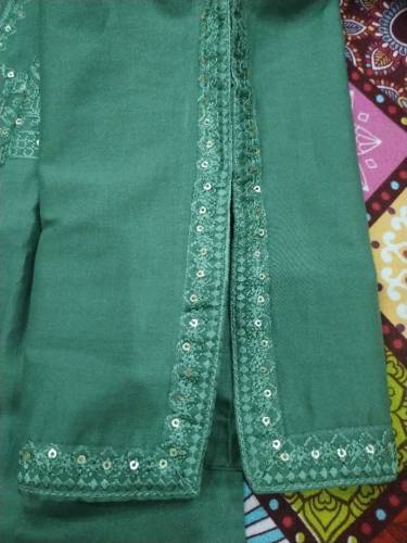 2 PCs stitched embroided suit 
