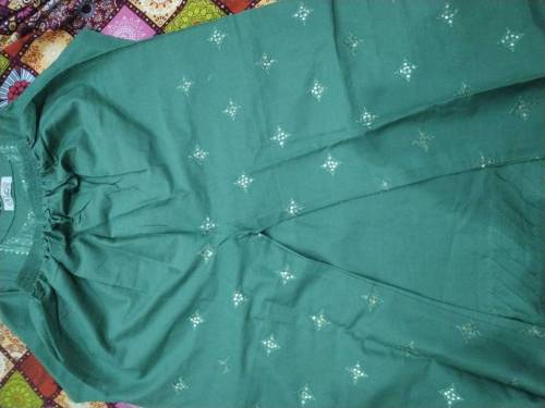 2 PCs stitched embroided suit 