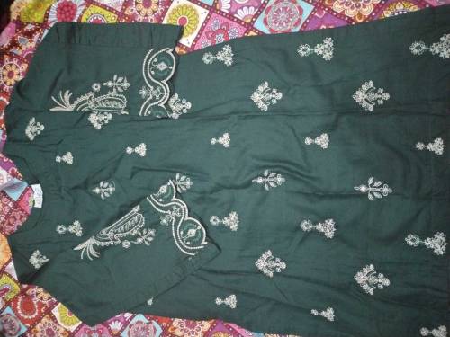 2 PCs stitched embroided suit 