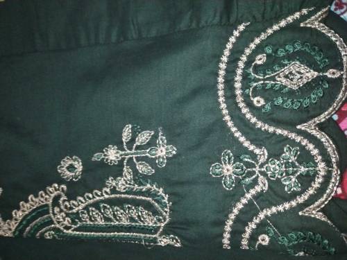 2 PCs stitched embroided suit 