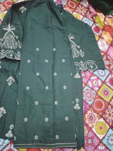 2 PCs stitched embroided suit 