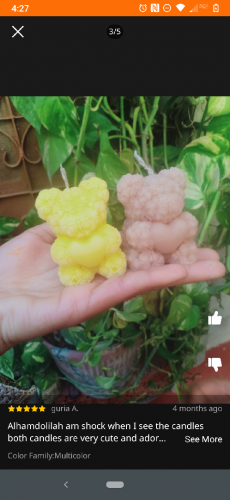 Teddy Bear Scented Candles 